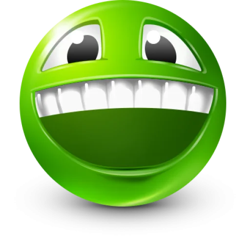Green Face Emoji @TgEmojis - 