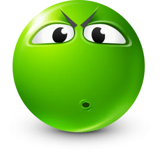 Стикер GreenFace_by_TgEmodziBot - 1