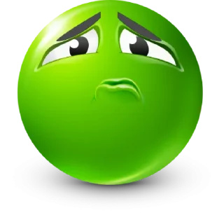 Стикер Green Face Emoji @TgEmojis - 1