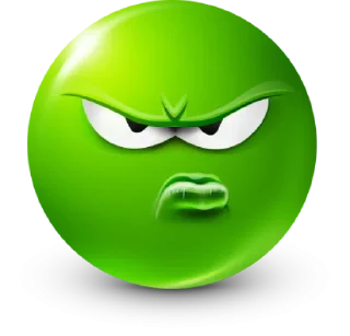 Стикер Green Face Emoji @TgEmojis - 3
