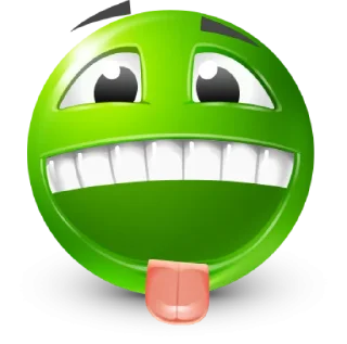 Стикер Green Face Emoji @TgEmojis - 2