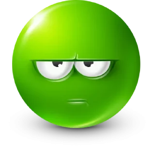 Стикер Green Face Emoji @TgEmojis - 7