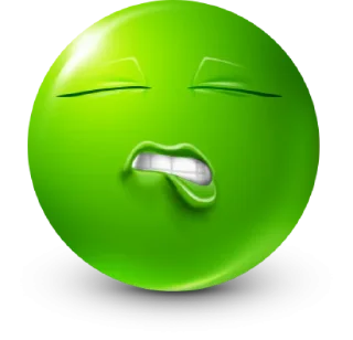 Стикер Green Face Emoji @TgEmojis - 6