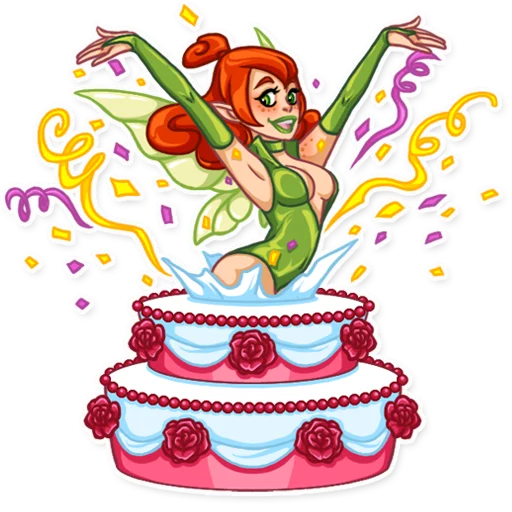 birthday cake clipart cartoon