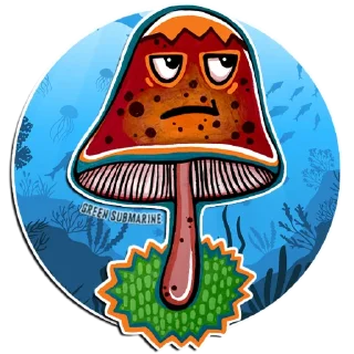 Стикер Green Submarine Family - 2