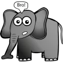 Sticker Elephant - 10