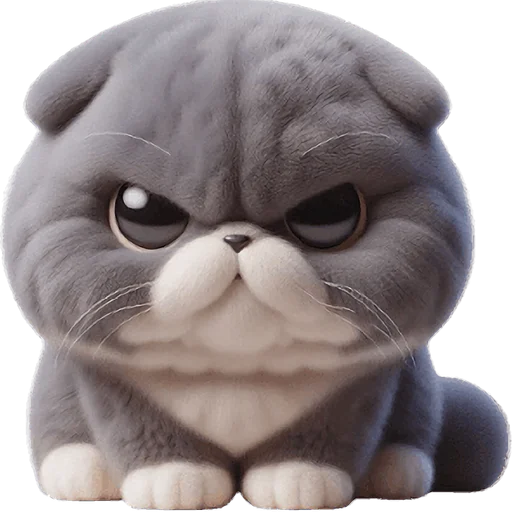 Sticker Grey_Cat_Nyasticks - 1