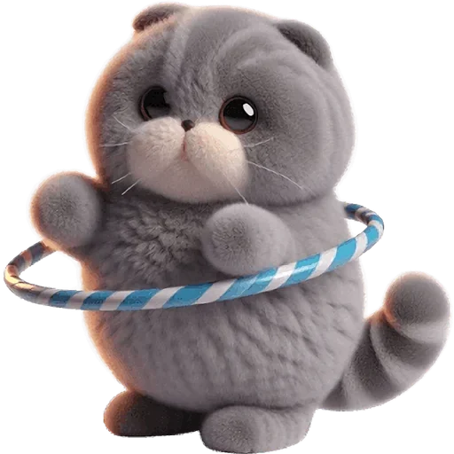 Sticker Grey_Cat_by_MoiStikiBot - 1