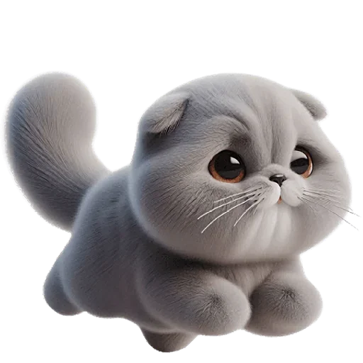 Sticker Grey_Cat_by_MoiStikiBot - 1