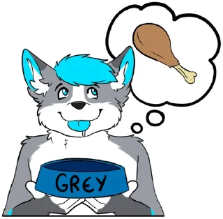 Sticker Greybound by @ThaisMotosuwa - 2