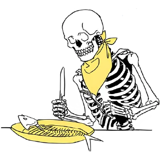 Sticker Груда костей ч.1 @nyasticks - 6