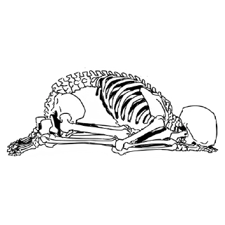 Sticker Груда костей ч.1 @nyasticks - 0