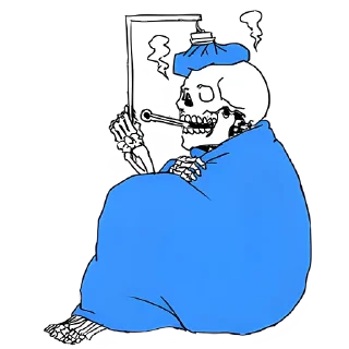 Sticker Груда костей ч.1 @nyasticks - 5