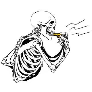 Sticker Груда костей ч.2 @nyasticks - 1
