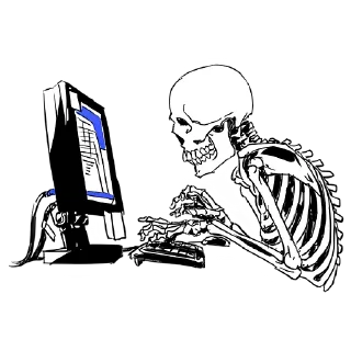 Sticker Груда костей ч.2 @nyasticks - 4