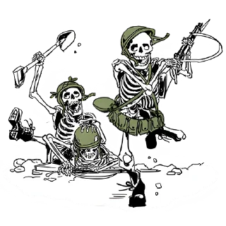 Sticker Груда костей ч.2 @nyasticks - 8