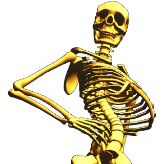 Sticker Груда костей 3D @Nyasticks - 1