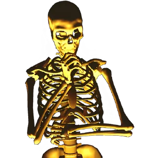 Sticker Груда костей 3D @Nyasticks - 6