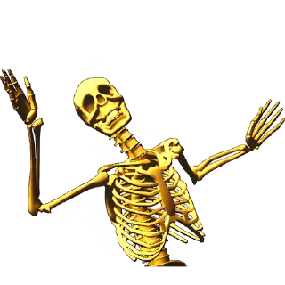 Sticker Груда костей 3D @Nyasticks - 5