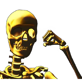 Sticker Груда костей 3D @Nyasticks - 0