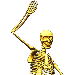 Sticker Груда костей 3D @Nyasticks - 11