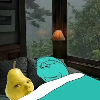 Sticker СЕЗОН ГРУШ🍐  | тгк @flkssfon - 4