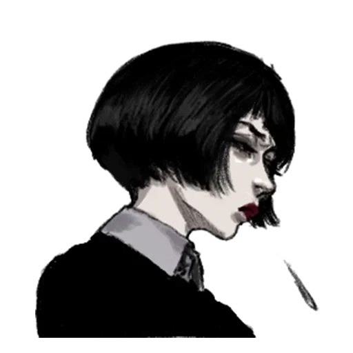 Sticker Грустная девочка @nyasticks - 2