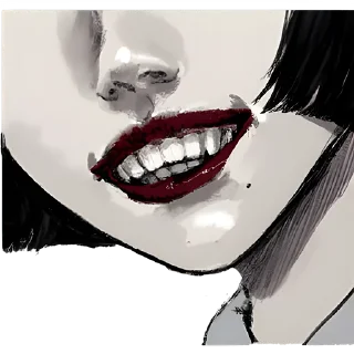 Стикер Грустная девочка @nyasticks - 10