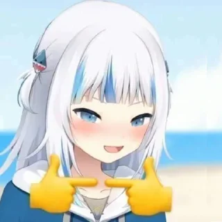 Стикер Gawr Gura - 0