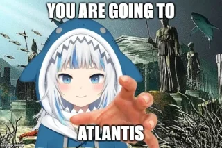 Стикер Gawr Gura - 6