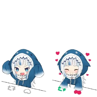 Стикер Gawr Gura - 8