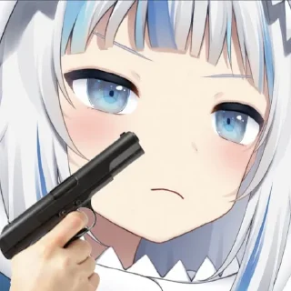 Стикер Gawr Gura - 4