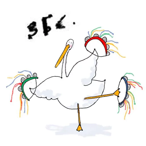 drawing aquatic bird sketch