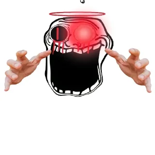 Sticker ХААХАХАХ ЕБАТЬ ТЫ ЛОХ - 5