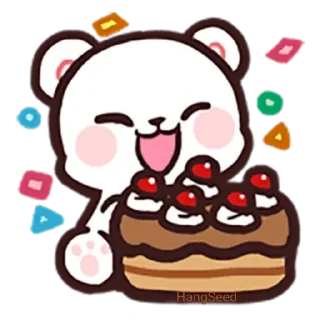 Sticker 🐻‍❄️Milk & Mochα ⸾ @HANGSEED𖨘 - 11