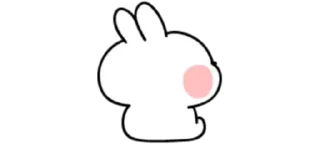 Стикер 🦋Cᴜᯭᴛɪᴇ Rαʙ͢ʙɪᴛ ⸾ @HANGSEED𖨘 - 11