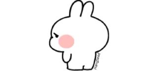 Стикер 🦋Cᴜᯭᴛɪᴇ Rαʙ͢ʙɪᴛ ⸾ @HANGSEED𖨘 - 2