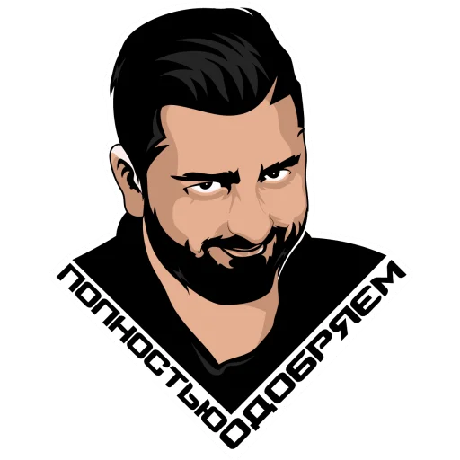 human face cartoon illustration