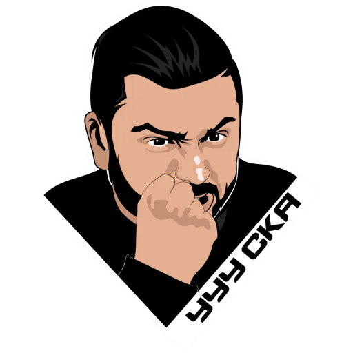 human face cartoon illustration