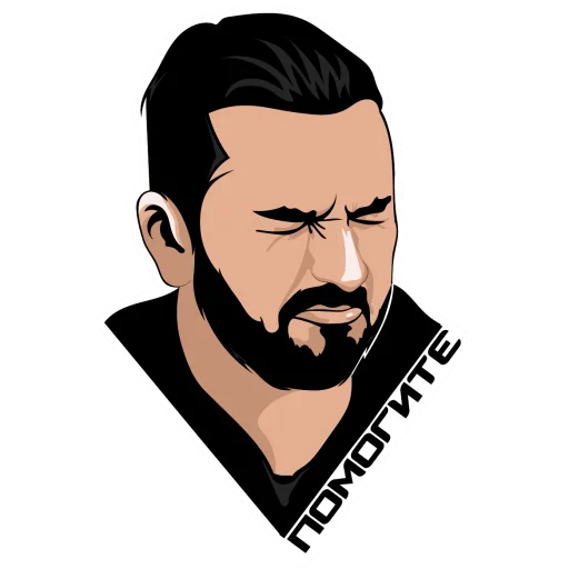 human face man cartoon