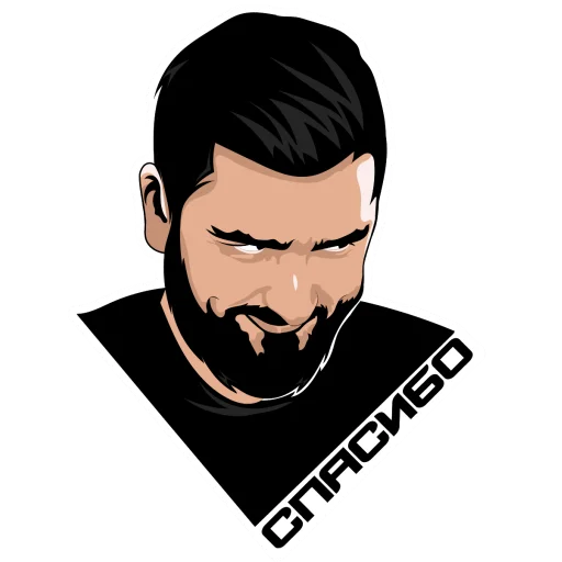 human face cartoon illustration