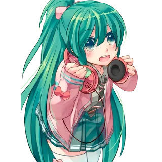 Стикер Hatsune Miku. By @SAAKKURA - 6