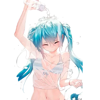 Стикер Hatsune Miku. By @SAAKKURA - 1