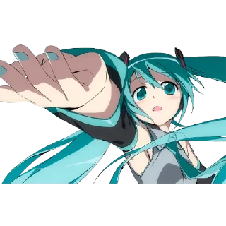 Стикер Hatsune Miku. By @SAAKKURA - 4