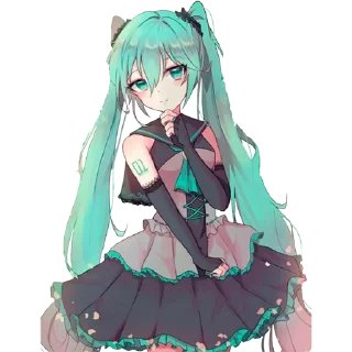 Стикер Hatsune Miku. By @SAAKKURA - 11