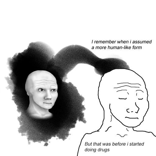 human face text sketch