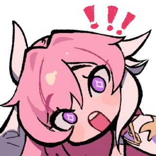 Стикер Забегаловка со сливами!•Honkai Impact 3rd•Стикеры 2.0 - 6