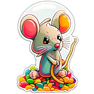 Sticker Neural mouse - 4