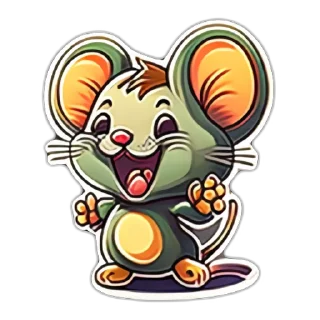 Sticker Neural mouse - 3