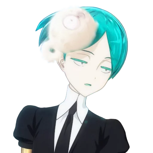 cartoon human face suit